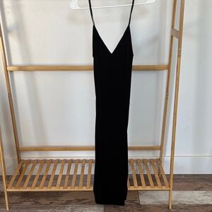 Express Black Slit Dress